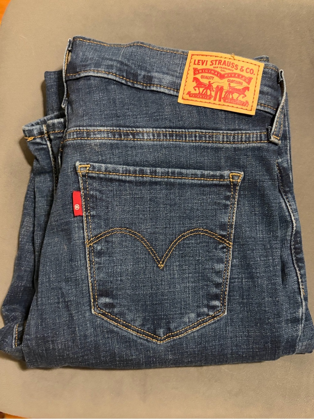 Levi's Women's Dark Blue Denim Jeans